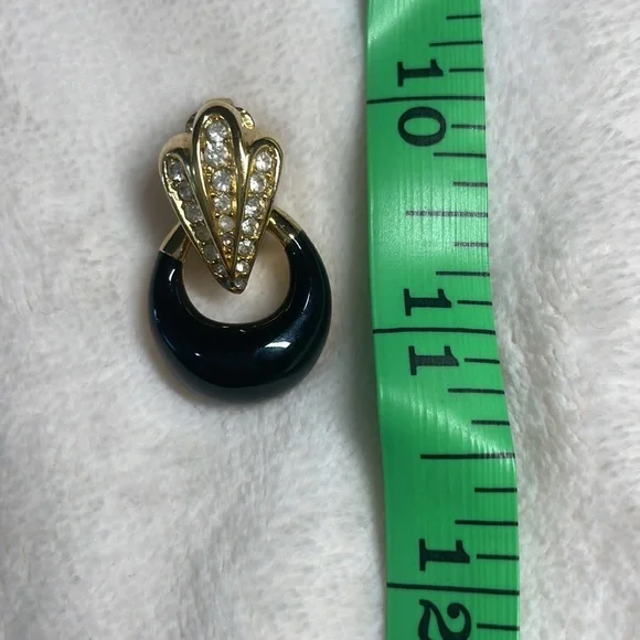 Christian Dior Vintage Grosse Gold Plated Clip-on Earrings - Picture 11 of 12